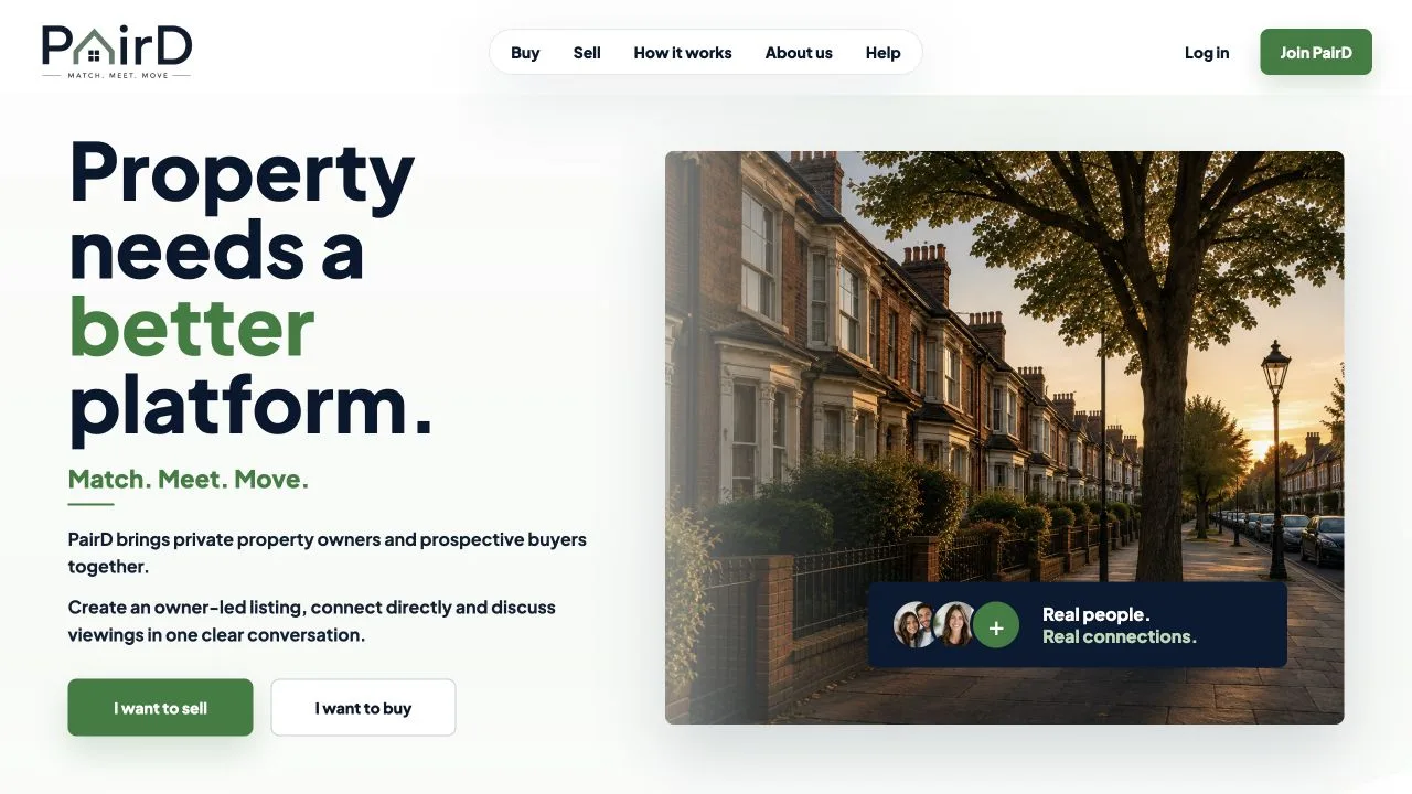 PairD Property marketplace interface