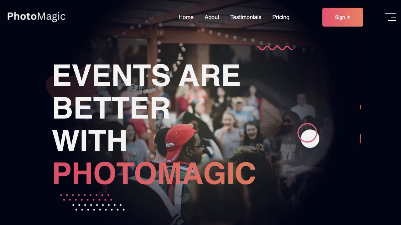 PhotoMagic Events photo distribution platform