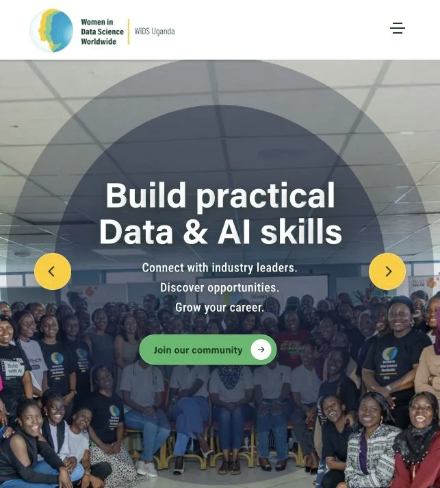 WiDS Uganda community website